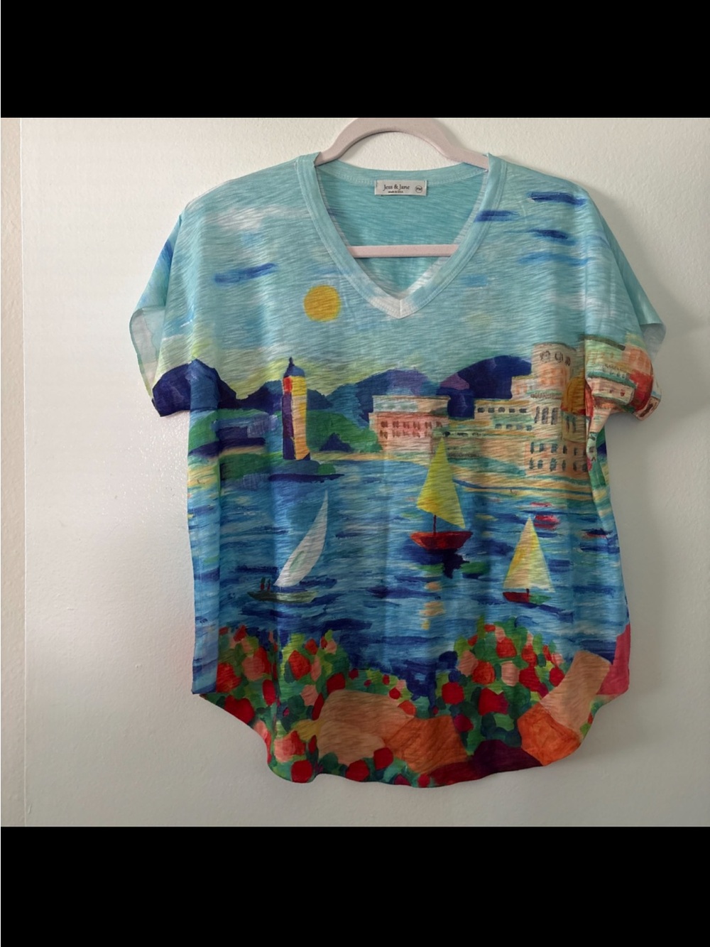 Jess & Jane Petite PM Venice Italy Blouse Top